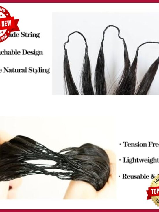 Deep Wave Crochet Human Hair Extensions 14in 60g Pre-Separated Feather Line main image 6
